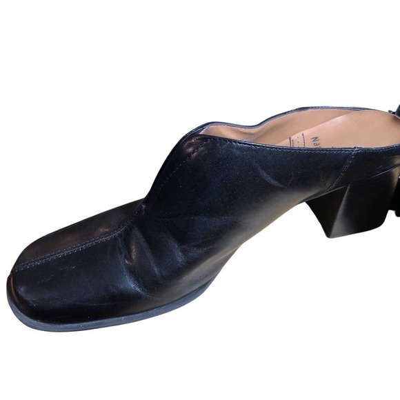 Naturalizer Slip On 9N Shoes Mules Leather Upper Man Made Office FLAWED - Picture 7 of 11